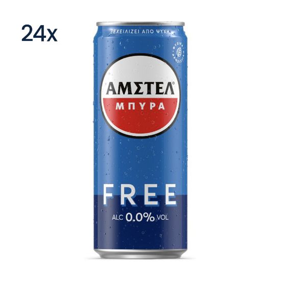 Picture of Amstel Alcohol FREE Can 330ml (24 Pack)