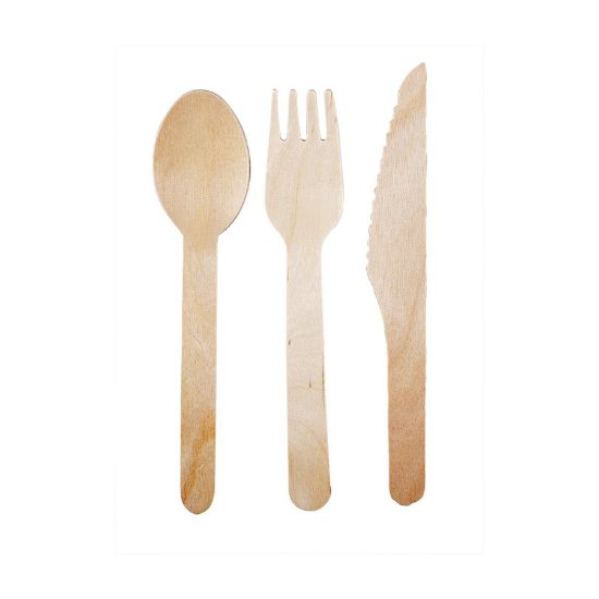 Picture of Wooden Forks 100 Count