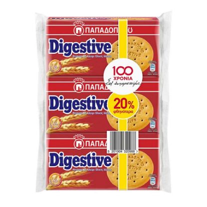Picture of Papadopoulou Digestive Cookies 250gr 3 Pack