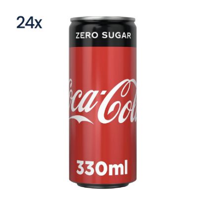 Picture of Coca Cola Coke Zero Sugar Can 330ml (24 Pack)