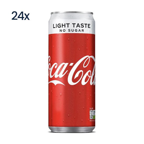 Picture of Coca Cola Coke Light Can 330ml (24 Pack)