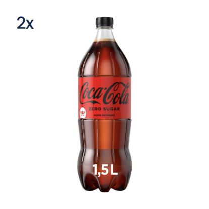Picture of Coca Cola Coke Zero Sugar Bottle 1.5L (2 Pack)