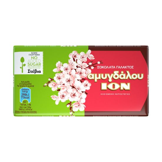 Picture of ION Chocolate No Stevia/Gluten Free 60gr