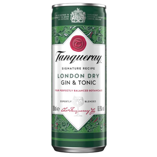 TANQUERAY ready-to-drink Gin & Tonic cocktail 250ml