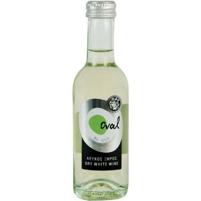 Oval white wine Dionysos winery dry (187ml)